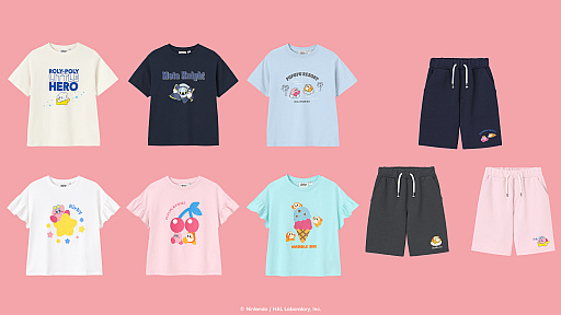 画像ギャラリー No.002のサムネイル画像 / 「星のカービィ」，GUとのコラボ商品を5月1日に発売。テーマは「プププリゾート」