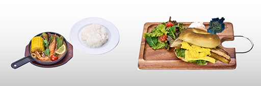 画像ギャラリー No.002のサムネイル画像 / カプコンカフェのモンハン20周年記念コラボ,5月24日から販売する後半メニューを公開。モガの村の食材をイメージしたシーフードカレーなどが登場