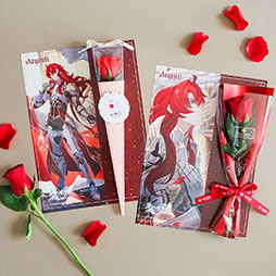 画像ギャラリー No.003のサムネイル画像 / 「崩壊:スターレイル」と花屋karendoのコラボが12月7日にスタート。赤いバラの対象商品購入でアルジェンティのグッズをもらえる