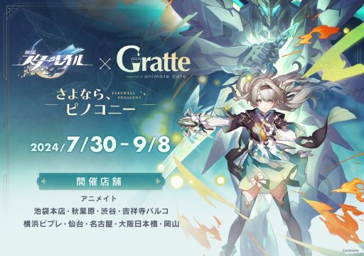 画像ギャラリー No.001のサムネイル画像 / 「崩壊:スターレイル」とアニメイトカフェグラッテのコラボ,全国9店舗で7月30日から開催。絵柄が選べるラテやクッキーの販売を実施予定