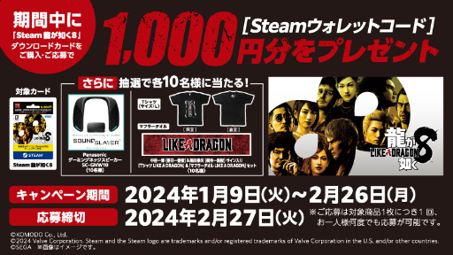 ���������꡼ No.002�Υ���ͥ������ / �ե��ߥޤˤơ�ζ��ǡ��8��Steam�ǥ���������ɥ����ɹ��������ڡ��󤬳���