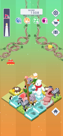 画像ギャラリー No.003のサムネイル画像 / パズルゲームアプリ「迷い猫の冒険 -Stray Cat Towers-」が配信開始