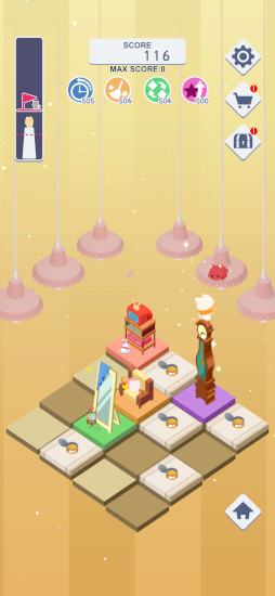 画像ギャラリー No.004のサムネイル画像 / パズルゲームアプリ「迷い猫の冒険 -Stray Cat Towers-」が配信開始