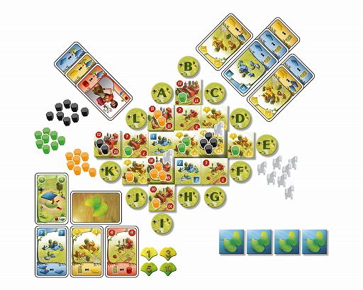 画像ギャラリー No.002のサムネイル画像 / ボードゲーム「銀杏都市」と,拡張セット「銀杏都市:専門家たち」が11月下旬に発売