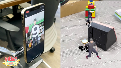 画像ギャラリー No.002のサムネイル画像 / ARパイ投げ対戦ゲーム「Pieing」がアプリ開発コンテスト“Lightship Demo Challenge”で準優勝