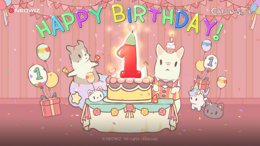 画像ギャラリー No.001のサムネイル画像 / 「猫とスープ」,リリース1周年を記念した“誕生日パーティーイベント”を開催