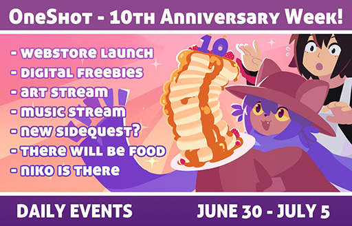 画像ギャラリー No.001のサムネイル画像 / “チャンスは一度きり。”のADV「OneShot」,10周年記念企画を公開。公式Webストアをオープン