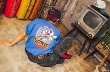画像ギャラリー No.008のサムネイル画像 / 「ソニック・ザ・ヘッジホッグ」とストリートブランド“9090”のコラボアイテムを8月22日に発売