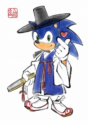 画像ギャラリー No.002のサムネイル画像 / 「ソニック」とアジアのアーティストとのコラボ企画“SONIC ライブドローイング in ASIA”が開催に