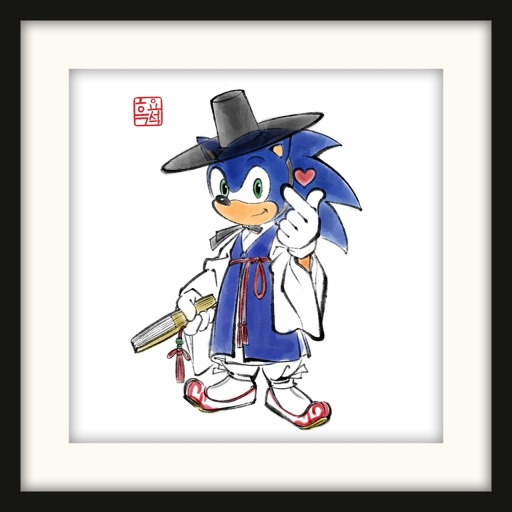 画像ギャラリー No.004のサムネイル画像 / 「ソニック」とアジアのアーティストとのコラボ企画“SONIC ライブドローイング in ASIA”が開催に
