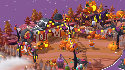 画像ギャラリー No.005のサムネイル画像 / 「ねこ島物語」ハロウィン限定のイベント島“まーはの農場”が登場