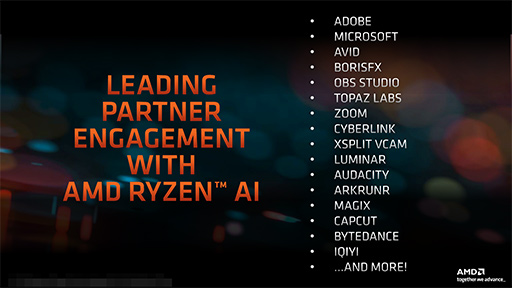 画像集 No.009のサムネイル画像 / AMD，2024年のノートPC向けAPU「Ryzen 8040」を発表。AI処理機能「Ryzen AI」を強化