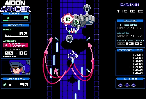 ���������꡼ No.001�Υ���ͥ������ / PC�ǡ�Moon Dancer�פ�1��15��ȯ�䡣���å�����졼�������Ȥ���Ũ���˲�����ݥåפǥ�����ʽĥ���������STG