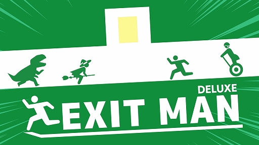 画像ギャラリー No.001のサムネイル画像 / DLソフト「ExitMan Deluxe」が発売決定。落下する天井を避けてひたすら出口に駆け込むアクションゲーム