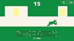 画像ギャラリー No.005のサムネイル画像 / DLソフト「ExitMan Deluxe」が発売決定。落下する天井を避けてひたすら出口に駆け込むアクションゲーム