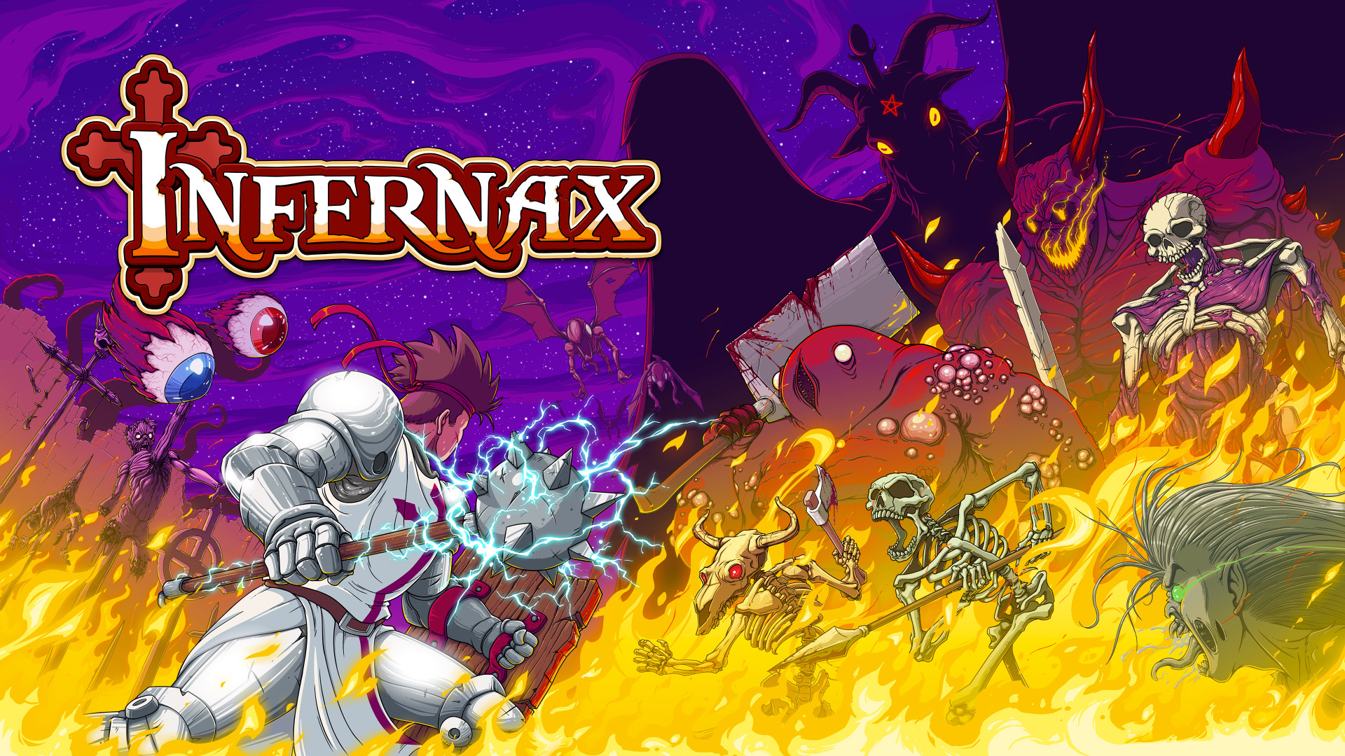 PS4/Switch「Infernax」日本語版が2022年上半期に配信。悪魔や野獣が