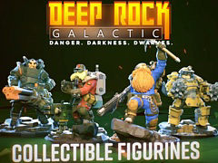 ドワーフたちが協力して採掘するFPS「Deep Rock Galactic」の公式フィギュアがクラファンを実施中。Kickstarter限定でお助けロボM.U.L.E.も手に入る