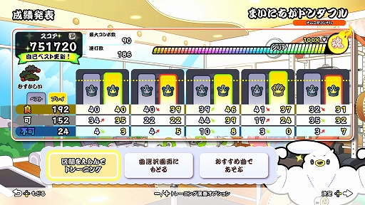 画像ギャラリー No.009のサムネイル画像 / 「太鼓の達人 ドンダフルフェスティバル」,ストーリー第1話と新モードに登場する“ミッション”の情報が公開に