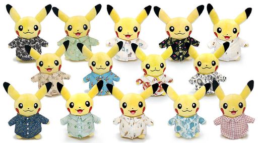 画像ギャラリー No.003のサムネイル画像 / 「ポケモンシャツ」の展示会が東京・新宿で本日から開催。生地の見本台帳やシャツを着たぬいぐるみの展示のほか,試着も可能