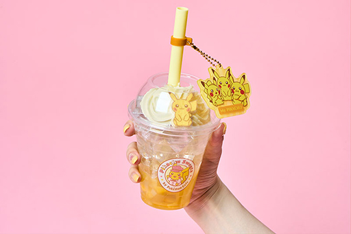 画像ギャラリー No.004のサムネイル画像 / ピカチュウスイーツ by ポケモンカフェ,ピカチュウのポケッフルやフロートを販売中。ストローチャームも登場