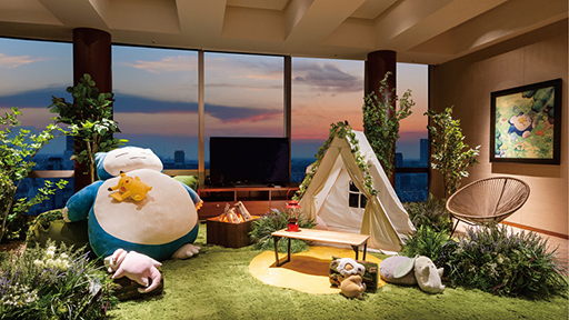 画像ギャラリー No.002のサムネイル画像 / 「Pokémon Sleep」,高級ホテル“グランド ハイアット 東京”とコラボ決定。ワカクサ本島風なスイートルームのお値段は約27万円から