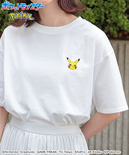 画像ギャラリー No.002のサムネイル画像 / 「ポケモン」の洋服や雑貨のアイテムコレクション,本日発売。ワンポイント刺繍のピカチュウやポッチャマがかわいい