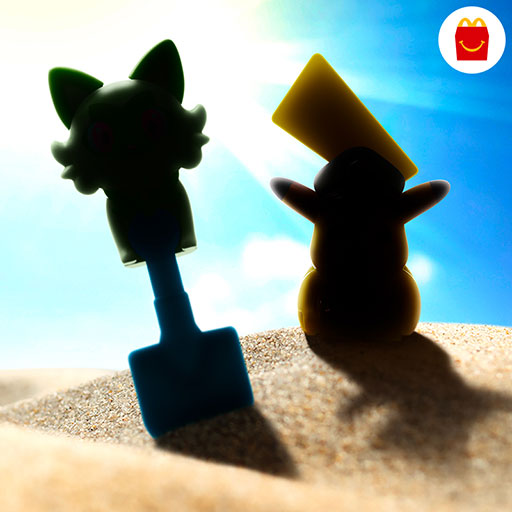 画像ギャラリー No.002のサムネイル画像 / 「ポケモン」のハッピーセットが登場か。マクドナルド,ニャオハとピカチュウと思われるシルエット画像を公式Xに投稿