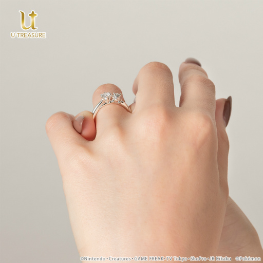 画像ギャラリー No.004のサムネイル画像 / 「ポケットモンスター」のゲンガーをモチーフにした婚約指輪と結婚指輪を本日発売