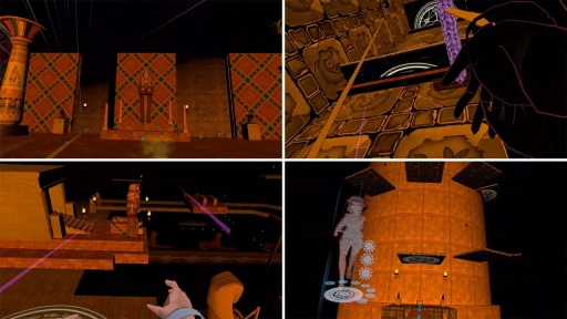 画像集#002のサムネイル/VR対応ワイヤーアクションゲーム「VR包帯少女」Quest/Quest2版がリリース