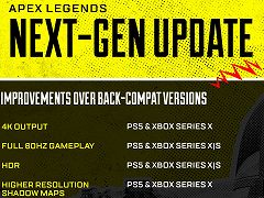 PS5/Xbox Series X�ǡ�Apex Legends�ס�3��30���˥�꡼����4K���Ϥ�HDR�ʤɤ��б�����LOD��Υ�����