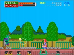 画像ギャラリー No.002のサムネイル画像 / PS4/Switch「アーケードアーカイブス ワンダーモモ」3月31日に配信。特撮ヒーロー“ワンダーモモ”と怪人軍団の戦いが復活