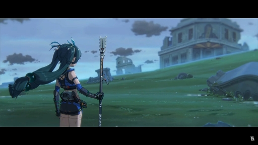 画像ギャラリー No.001のサムネイル画像 / 「ゼンレスゾーンゼロ」,青衣(チンイー)の過去と思われる映像を収録したMV「朱に染まりし青煙」を公開