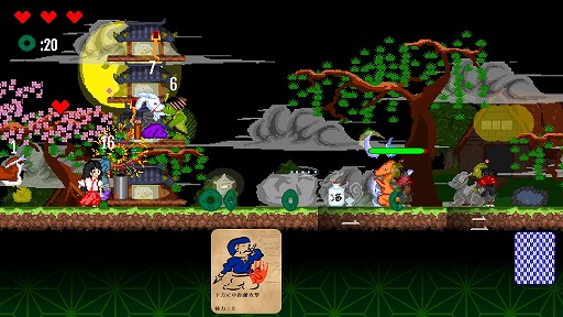 画像ギャラリー No.002のサムネイル画像 / 「鳥獣妖怪戯画」が5月31日発売へ。デッキ構築と横スクロールACTを組み合わせた新作タイトル