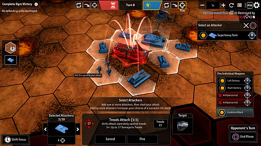 画像ギャラリー No.005のサムネイル画像 / 「Ogre」のコンシューマ機版“Ogre: Console Edition”がリリースに。ボードゲームを原作としたターン制のミリタリーストラテジー