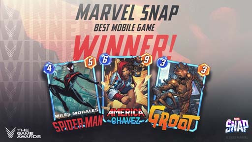 画像ギャラリー No.001のサムネイル画像 / 「MARVEL SNAP」が「The Game Awards 2022」で“BEST MOBILE GAME OF THE YEAR”を受賞