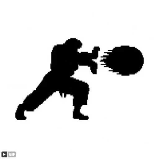 画像ギャラリー No.001のサムネイル画像 / スシロー,「ストリートファイター」シリーズとコラボか。波動拳やヨガフレイムらしきシルエットがシャッフルされる画像を投稿