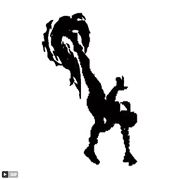 画像ギャラリー No.005のサムネイル画像 / スシロー,「ストリートファイター」シリーズとコラボか。波動拳やヨガフレイムらしきシルエットがシャッフルされる画像を投稿