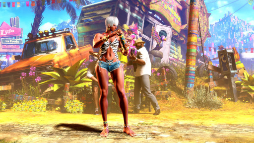 画像ギャラリー No.003のサムネイル画像 / 「スト6」，「ディージェイ」と「エレナ」の水着コスチュームのショーケース映像を公開。「JAM Project」とのコラボコンテンツも配信決定