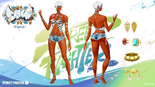 画像ギャラリー No.007のサムネイル画像 / 「スト6」，「ディージェイ」と「エレナ」の水着コスチュームのショーケース映像を公開。「JAM Project」とのコラボコンテンツも配信決定