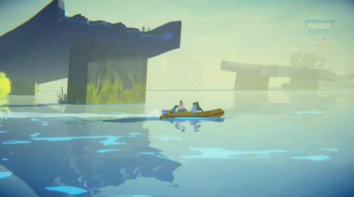 画像ギャラリー No.002のサムネイル画像 / 水没した地球でのボート旅「Highwater」,2023年夏に配信決定。仲間たちと廃墟をめぐるひと夏の体験を