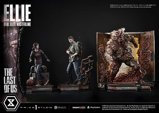 画像ギャラリー No.006のサムネイル画像 / 「The Last of Us Part I」からエリー，ジョエル，ブローターが1/4スケールスタチューで登場。3体を並べることで，劇中の死闘シーンを再現
