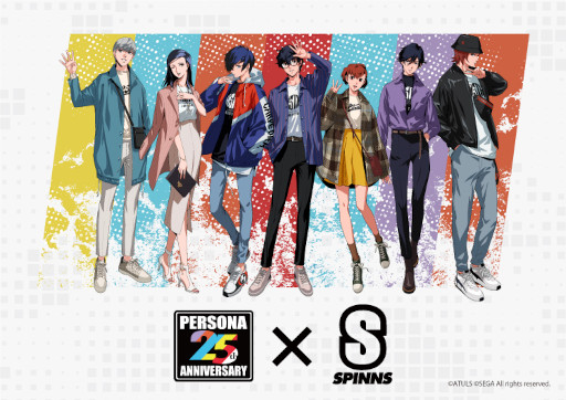 ペルソナ」シリーズとアパレルブランド「SPINNS」のコラボ