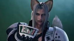 画像ギャラリー No.002のサムネイル画像 / キツネ耳セフィロスの魔の手がクラウドに迫る。「FINAL FANTASY VII REBIRTH」×日清のどん兵衛コラボ映像が公開に