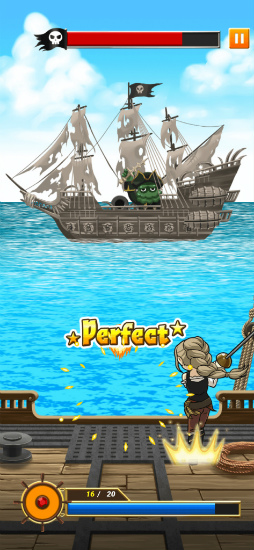 画像ギャラリー No.002のサムネイル画像 / 海賊船の砲弾を打ち返すアクションゲーム「バトル・オブ・ザ・パイレーツ」,配信開始