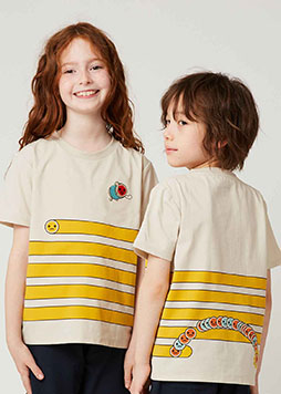 画像ギャラリー No.011のサムネイル画像 / グラニフとバンナムがコラボ。「パックマン」「太鼓の達人」「塊魂」のTシャツや帽子など新作アイテムを6月18日にリリース