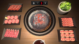 画像ギャラリー No.002のサムネイル画像 / 煙や匂いを気にせず,お肉焼き放題の「焼肉シミュレーター」,Switch版本日配信。最大4人で焼肉バトルができるオンライン対戦も楽しめる