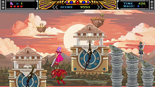 画像ギャラリー No.001のサムネイル画像 / レトロな雰囲気の2D横スクロールアクション「ヴァイオレットフジ子」,2月9日にSteamで配信