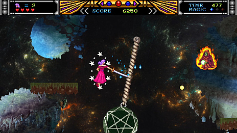 画像ギャラリー No.002のサムネイル画像 / レトロな雰囲気の2D横スクロールアクション「ヴァイオレットフジ子」,2月9日にSteamで配信