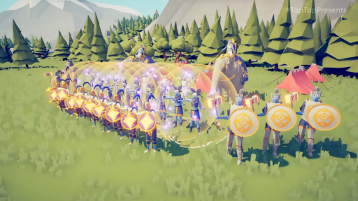 画像ギャラリー No.001のサムネイル画像 / スマホ版「Totally Accurate Battle Simulator」最新PVが公開に。原始人や農民,神たちを配置して戦わせるシミュレータゲーム