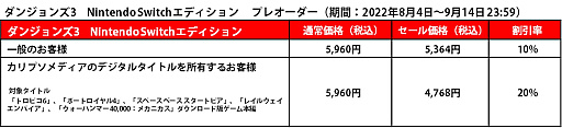 画像ギャラリー No.004のサムネイル画像 / 「ダンジョンズ 3 Nintendo Switch エディション」,9月15日のリリース決定。大規模セール“カリプソメディア夏祭り2022”もスタート